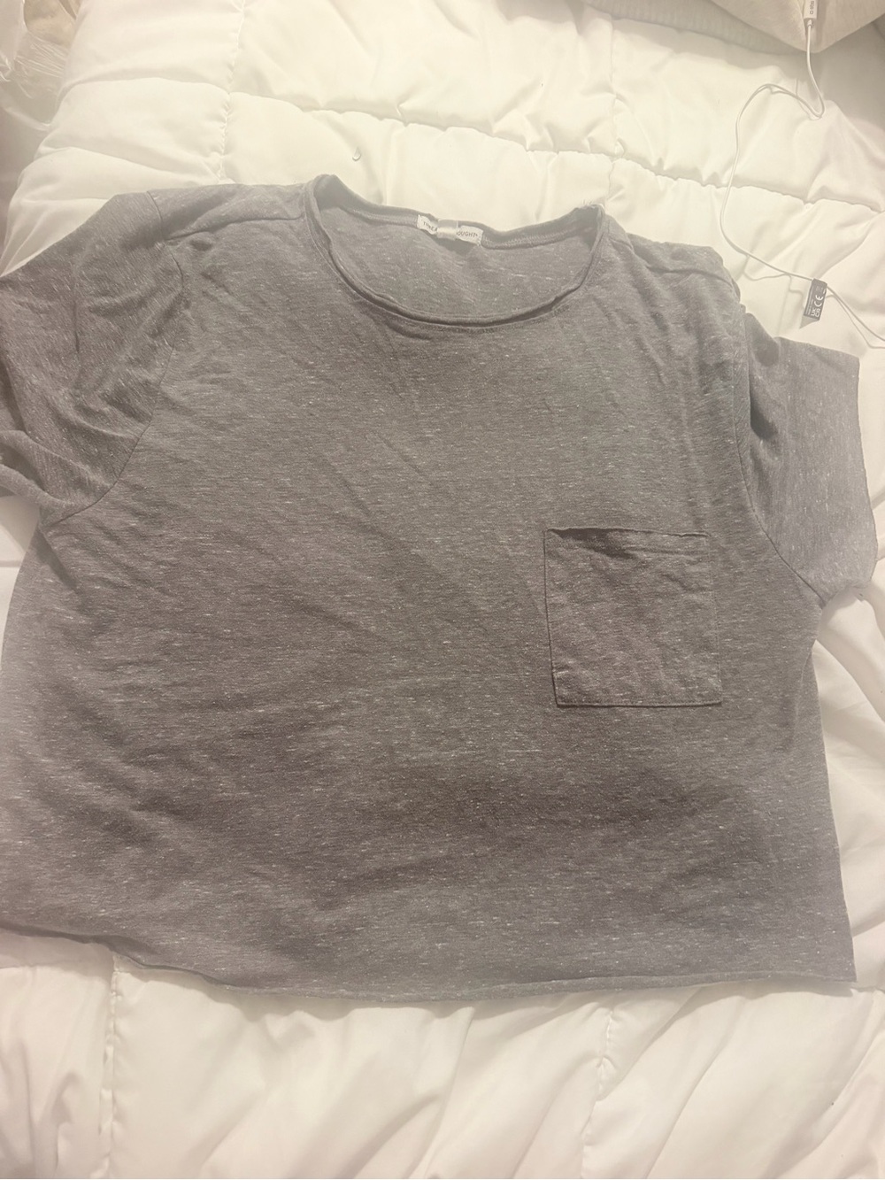Threads 4 Thought Heather Gray Short Sleeve Pocket Tee